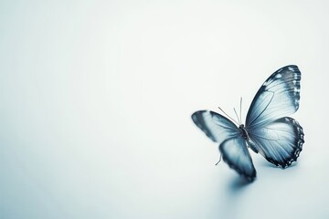 Photo of a butterfly isolated on a white background
