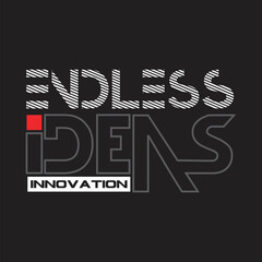 endless ideas design typography vector illustration © Nur