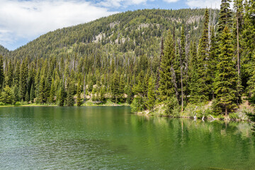 beautiful mountain Lightning Lake in the E.C. Manning Park British Columbia Canada