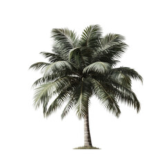 palm tree on white background