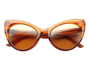 Vintage cat eye sunglasses with bold orange frame and reflective lenses, perfect for adding stylish touch to any outfit