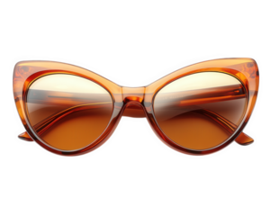 Vintage cat eye sunglasses with bold orange frame and reflective lenses, perfect for adding stylish touch to any outfit