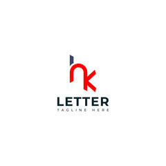 Creative HK, KH letter logo design 