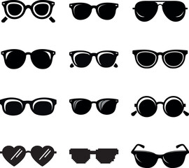 Stylish Sunglasses Collection Diverse Shades, Trendy Frames, Summer Fashion