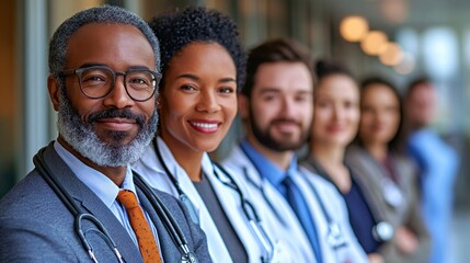 Healthcare professionals gather at a conference to discuss advancements in medical practices and patient care strategies