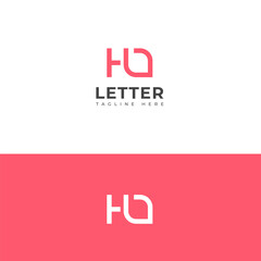 Creative HO, OH letter logo design