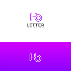 Creative HO, OH letter logo design