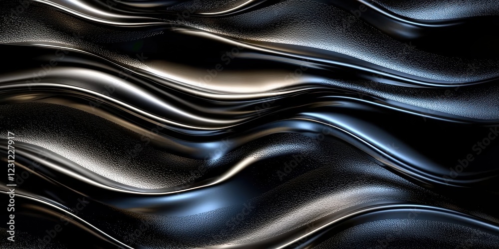 Wall mural engaging backdrops featuring liquid metallic patterns for web use.