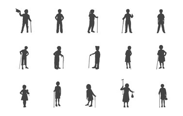 100 days of school kids svg, 100 days of school kids silhouette, School kids silhouette, School child svg, Kids silhouette, Kids svg, 100 days of school costume kids svg.