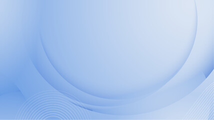 Abstract blue background with circle and line. Modern illustration pastel banner background.