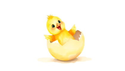 easter egg with chicken, chicken and egg