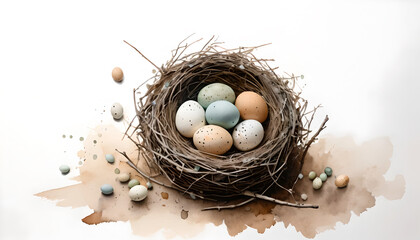 nest with eggs