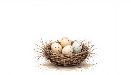 nest with eggs