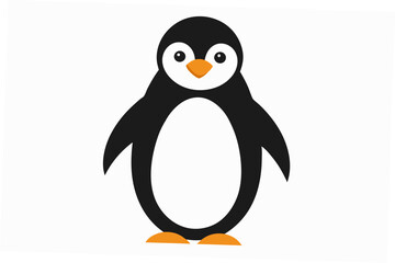 penguin on a white background