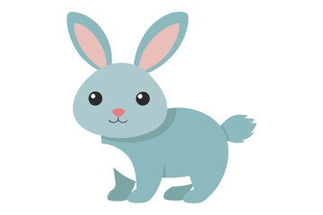 rabbit cartoon isolated on white