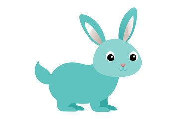 white rabbit with a bow
