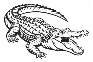 crocodile in the water