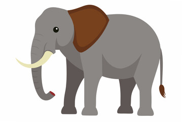 Obraz premium elephant cartoon isolated on white