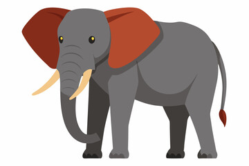 Fototapeta premium elephant cartoon isolated on white