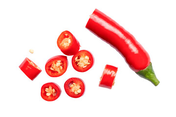 red hot chili pepper isolated