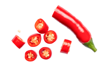 red hot chili pepper isolated