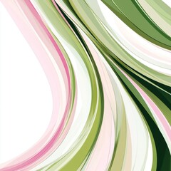 Fototapeta premium Abstract Green Pink Wave Background: Modern Design Texture