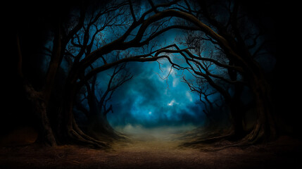 Whispering Trees in an Enchanted Forest