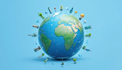 Fototapeta premium earth globe