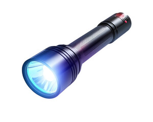 Bright flashlight with sleek design, ideal for outdoor adventures and emergencies. Its powerful beam illuminates dark areas effectively, making it reliable tool for various situations