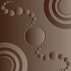 Chocolate Abstract Circle Shape background