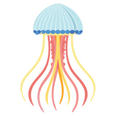Colorful Jellyfish Vector Illustration