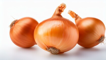 onions and onion. Fresh onion bulb isolated on white background