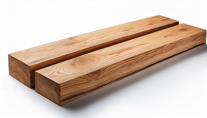 wooden box isolated on white. 2x4 wood boards isolated on white background