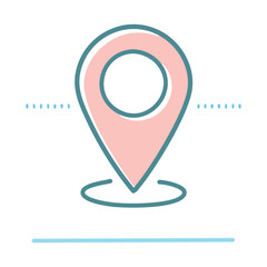Location Pin map Icon Design vector