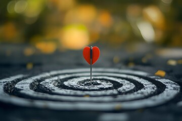 Exploring the Depths of Emotion: A Heart Symbolizing Focus and Connection