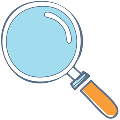 Magnifying Glass Icon Vector Illustration
