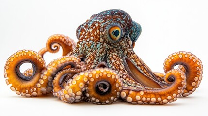 Fototapeta premium Colorful Octopus with Intricate Patterns and Textures in Detail