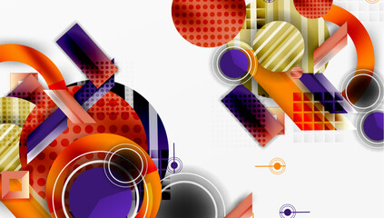Obraz premium Dynamic complex geometric abstract background