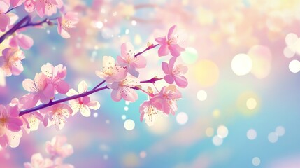 Obraz premium Delicate Pink Blossom in Springtime