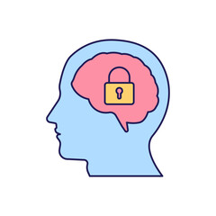 Fixed mindset icon vector