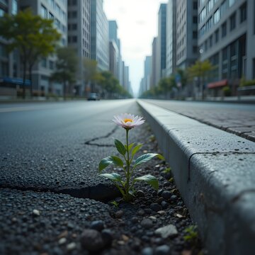 아스팔트에 핀 꽃 한송이 7