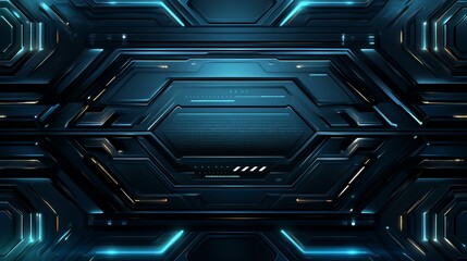 Abstract Futuristic Technology Panel Design Background