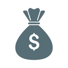 Money Bag Icon vector Illustration Silpe Design