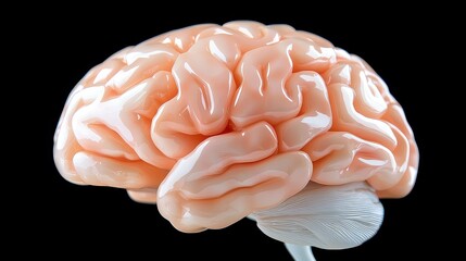 Detailed view of a human brain structure.