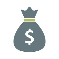 Money Bag Icon vector Illustration Silpe Design