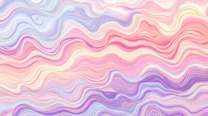 Abstract Pastel Wave Pattern: A Dreamy Swirl of Colors