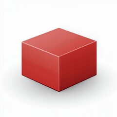 Fototapeta premium red platform for showing product. 3d render