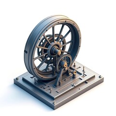 Naklejka premium An isometric depiction of clock icon