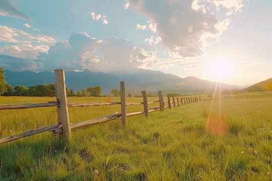 Shoot a time-lapse of storm clouds rolling in over a sunlit field.