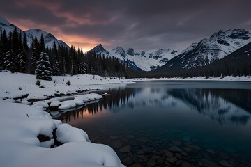 sunrise in the mountains